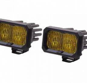 Янтарные противотуманные LED-модули SS2 Pro SAE с янтарной подсветкой
